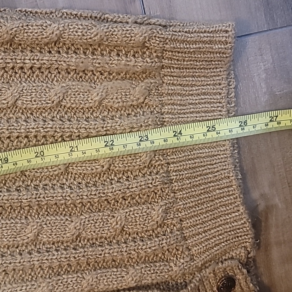 ALFRED DUNNER tan beige sweater vest L Grandpa Core vintage preppy collegiate - Picture 16 of 16